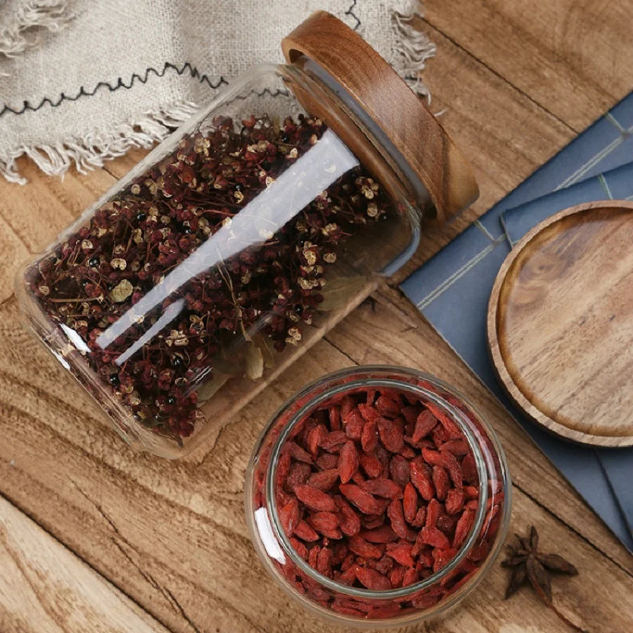 Glass Storage Jar with Lid | Airtight Pantry Canister