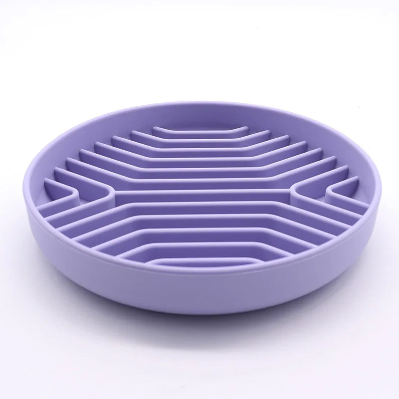 Pet Slow Feeder Bowl | Anti-Choke Anti-Vomit for Dogs Cats | Non-Slip Silicone Mat for Fast Eaters