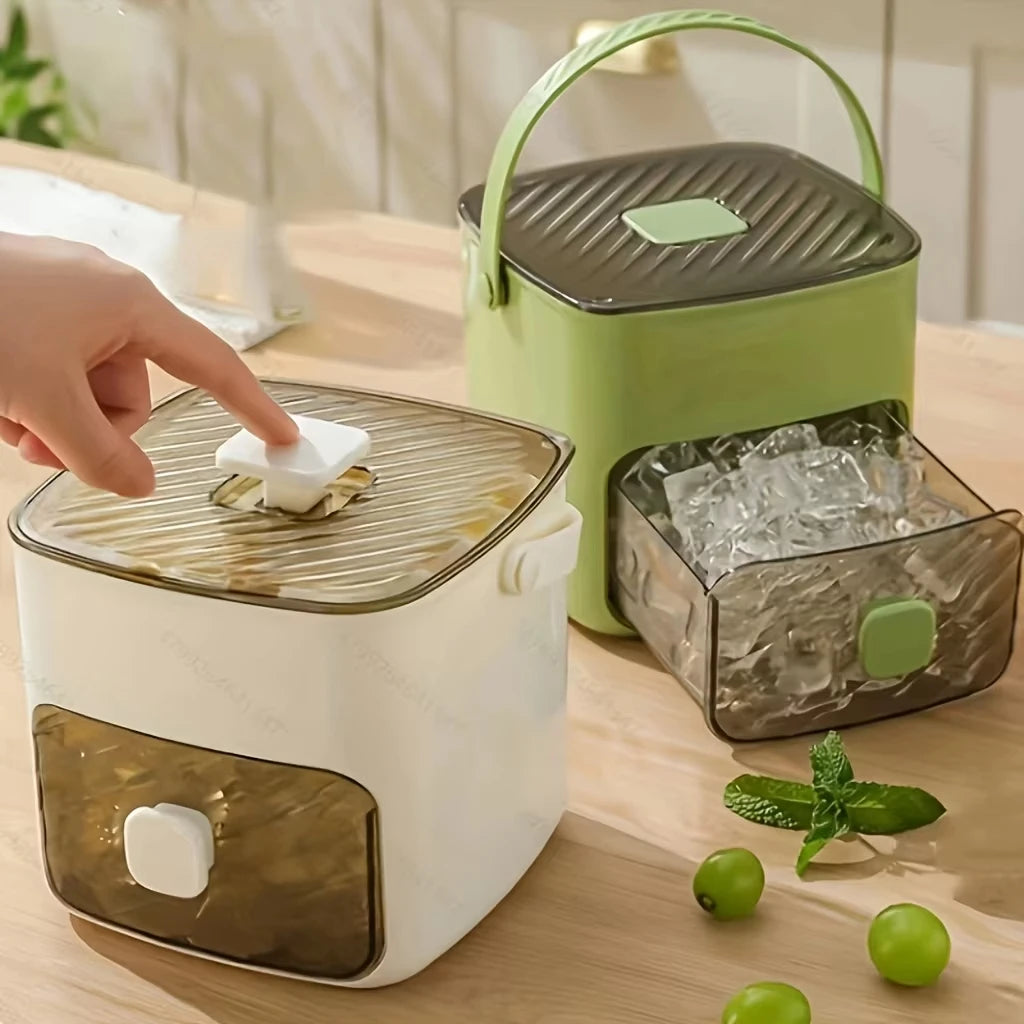 48-cavity ice maker with storage bucket