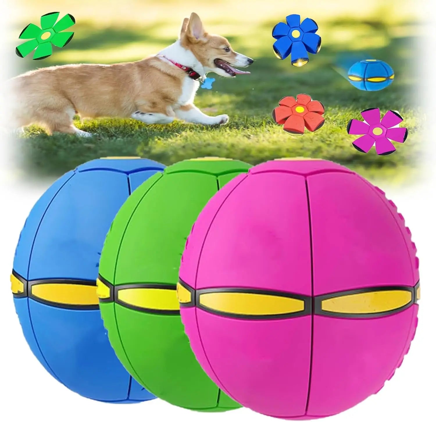 Durable Dog Soccer Ball | Interactive Exercise and Play Toy | Ideal for Parks, Beaches, and Camping