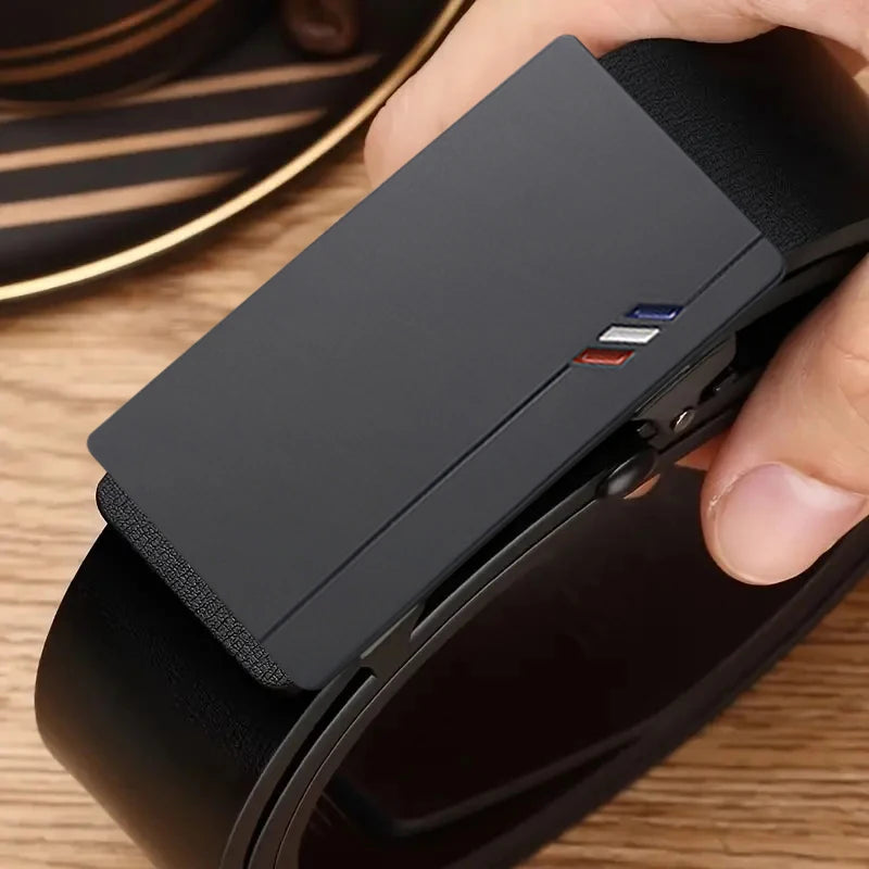 Men's automatic buckle belt