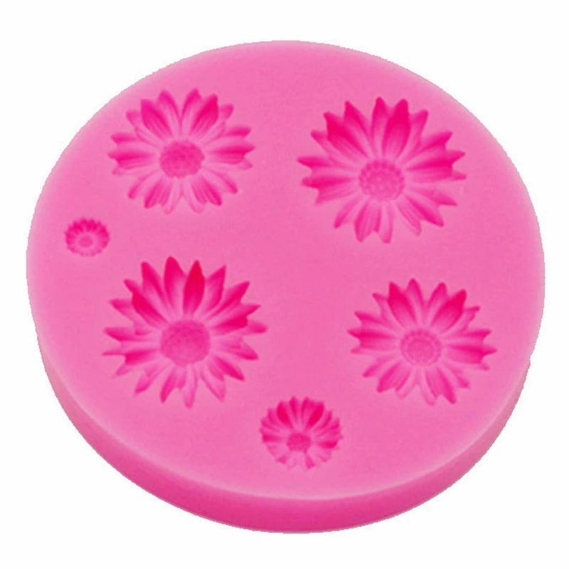 Flower silicone mold with rose shapes