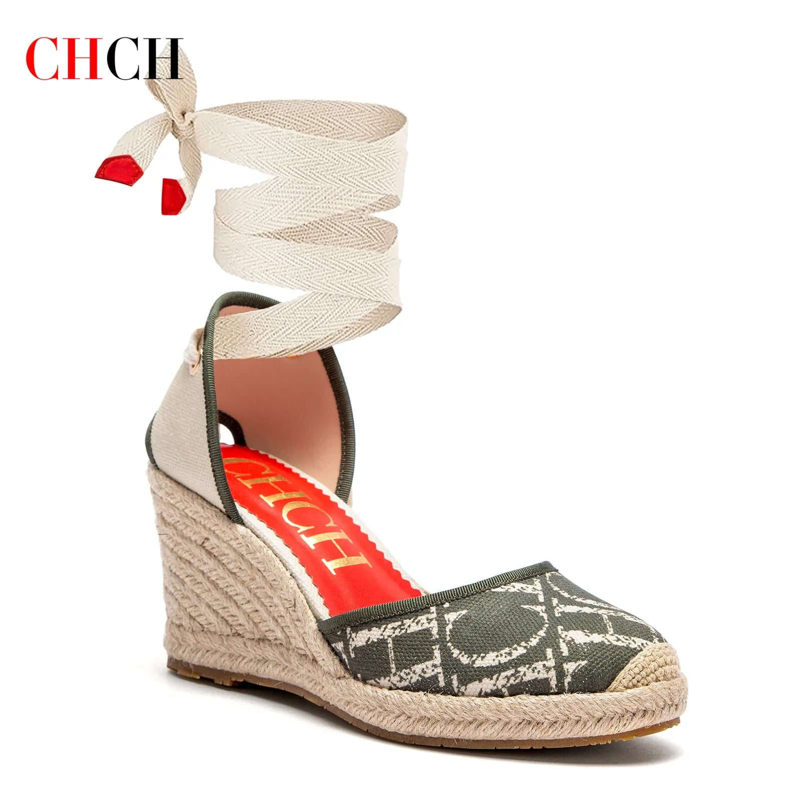 Women's wedge espadrilles | 8cm summer heels with closed toe