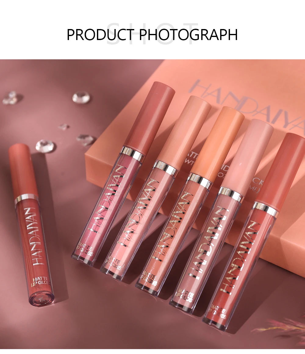 Set of 6 Long-Lasting Matte Lipsticks, Gift Box