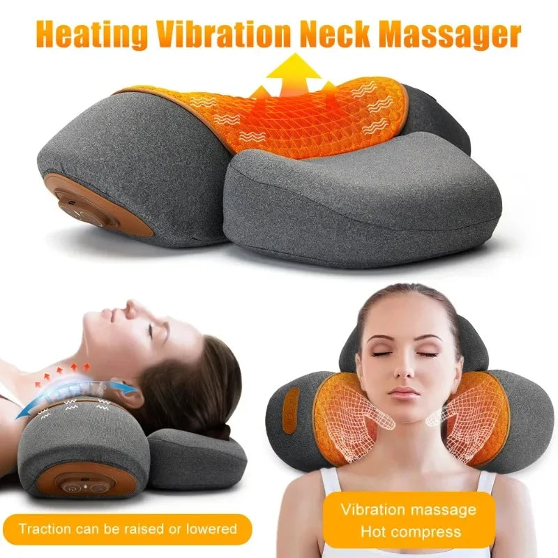 Electric Cervical Pillow with Heat and Massage