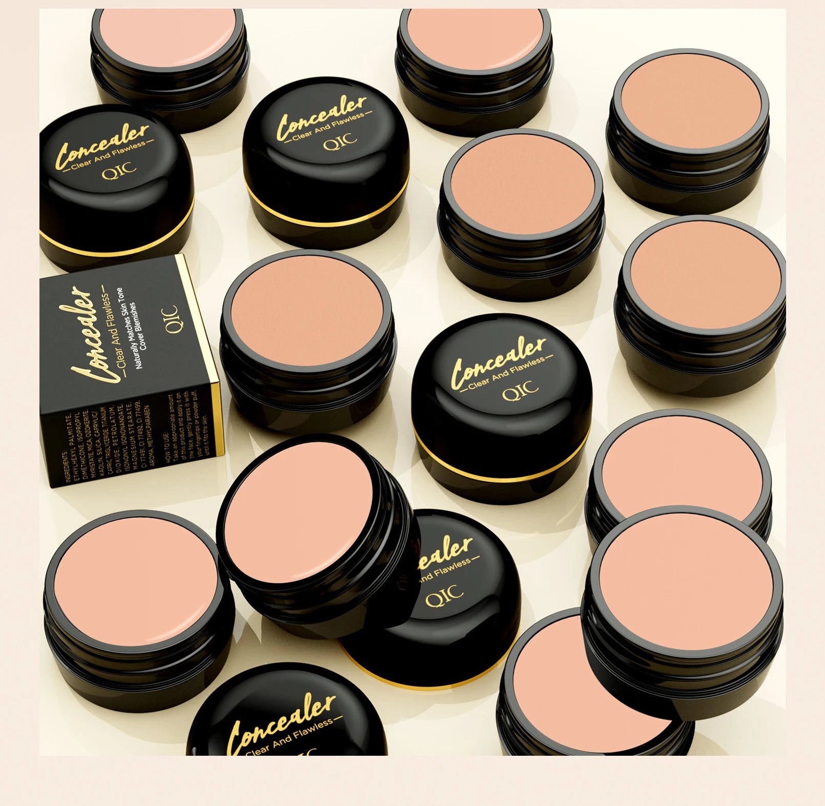 Waterproof Full Coverage Concealer for Tattoos & Scars, Natural Finish Foundation