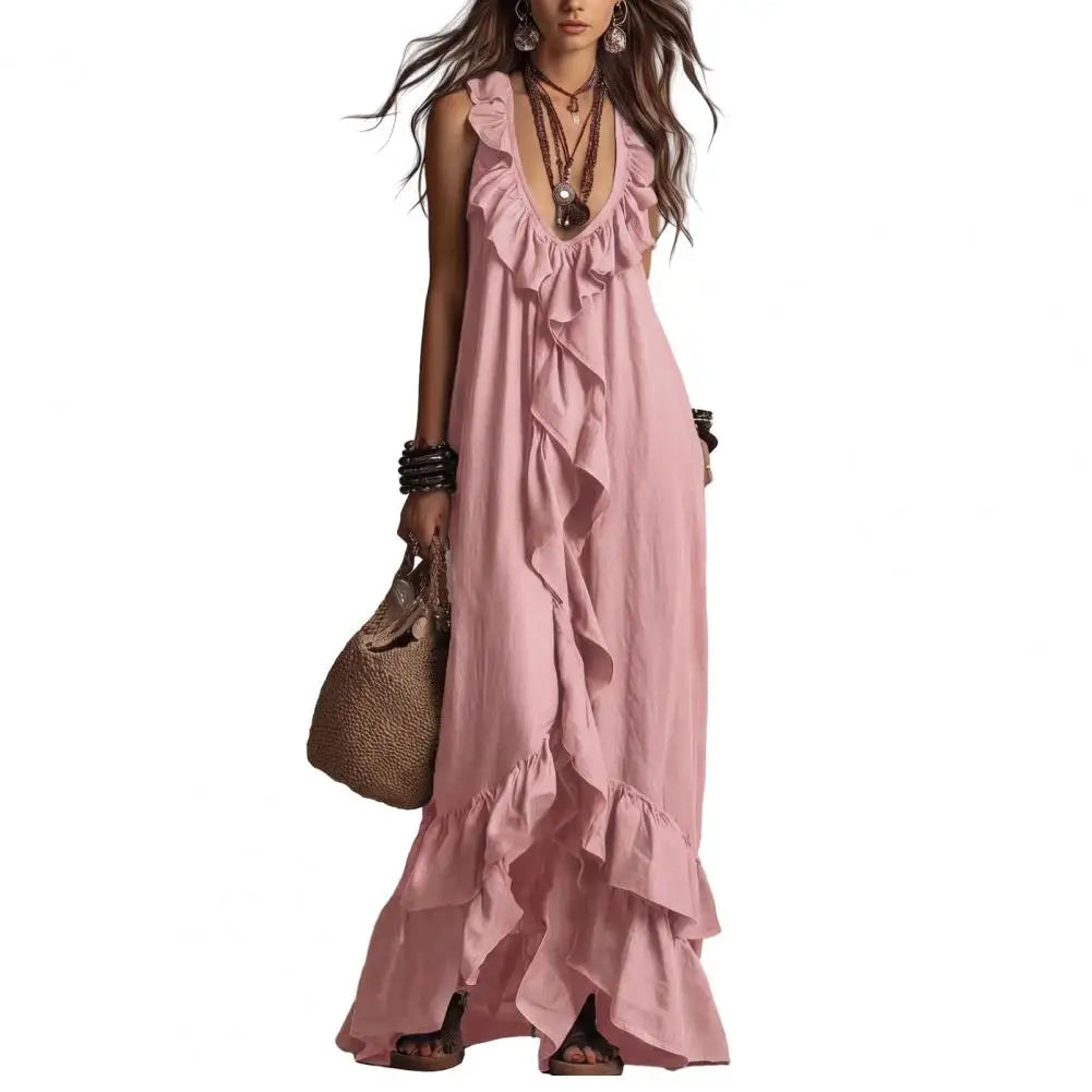 Women's bohemian maxi dress