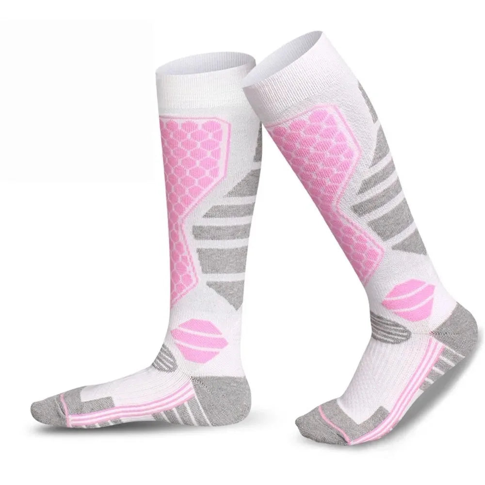 Thermal compression socks for skiing