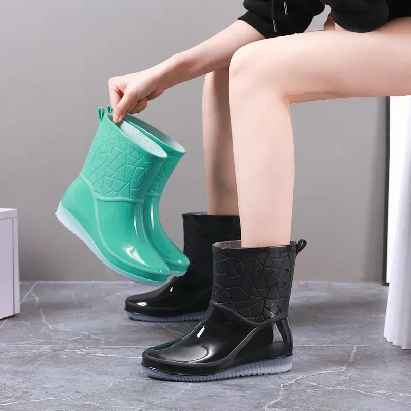 Women's Boots for All Seasons | Waterproof and Non-Slip Outdoor Boots | Durable Rain Footwear