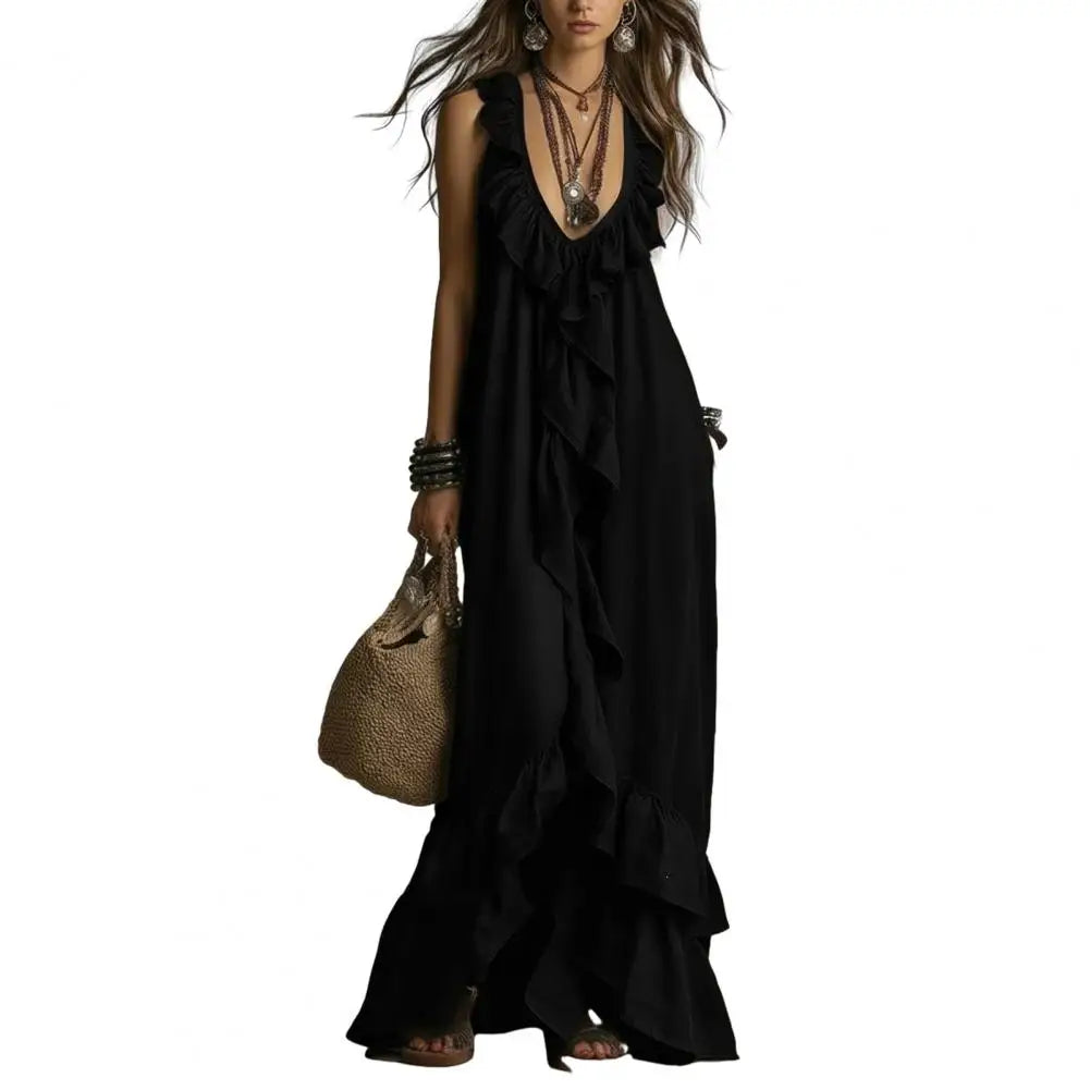 Women's bohemian maxi dress