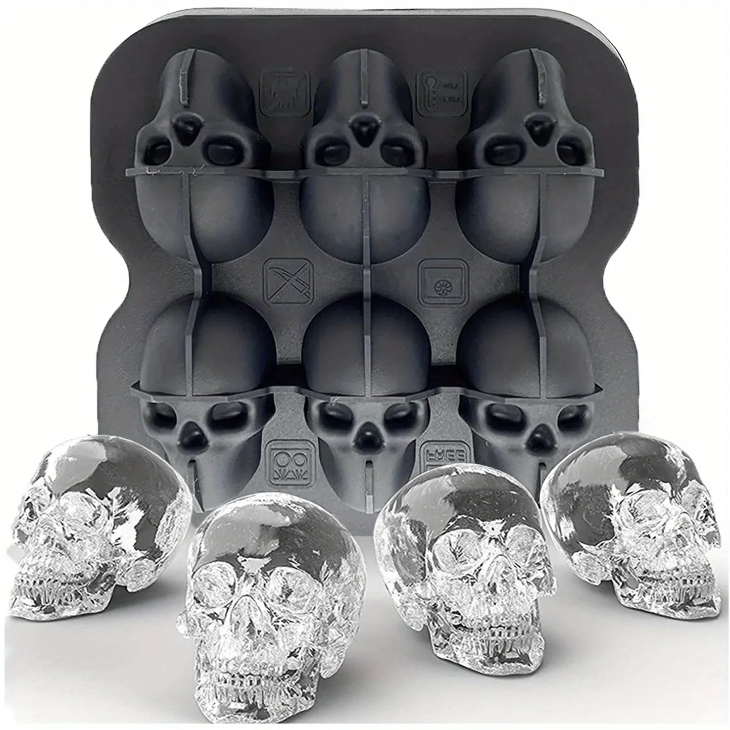Silicone ice mold flexible ice tray