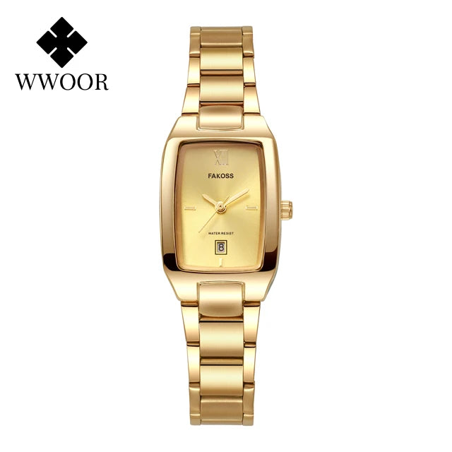 Women's White Stainless Steel Quartz Watch
