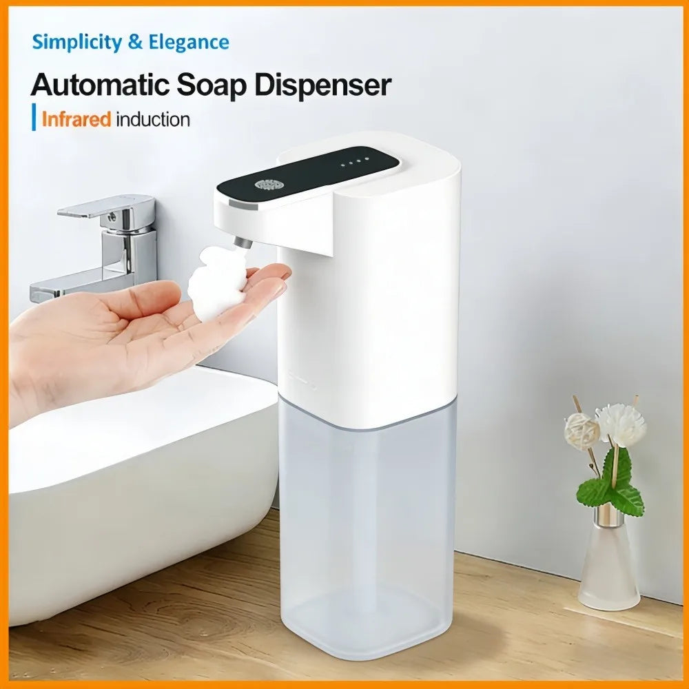 Automatic Soap Dispenser (Liquid/Foam) | Touchless Electric with Infrared Sensor | USB Rechargeable for Bathroom & Kitchen