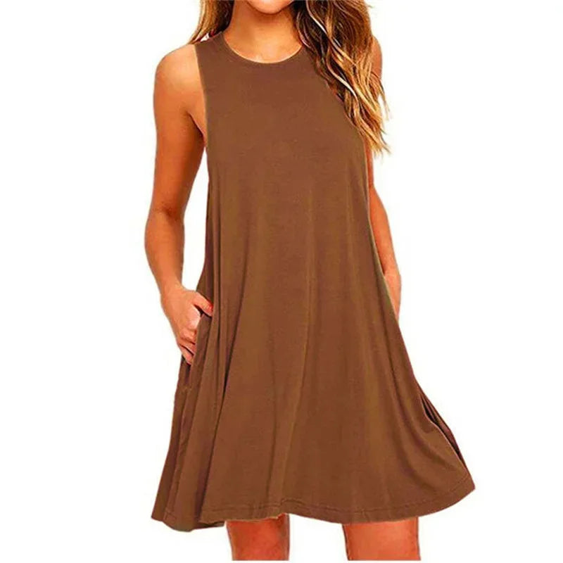 Women's summer dress with pockets
