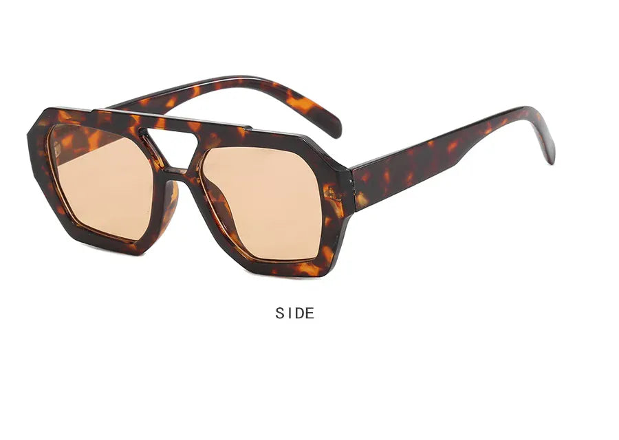Look for it here A-Retro Sunglasses with Double Bridge - Irregular and Unique Design