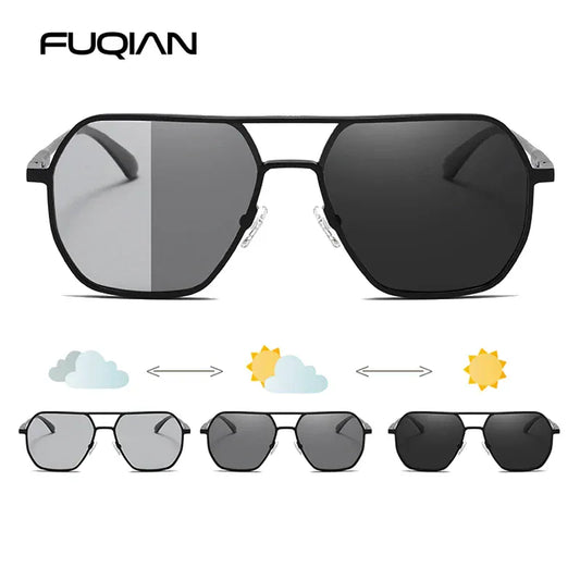 Look for it here A-Unisex Metal Photochromic Sunglasses - Polarized with UV400 Protection