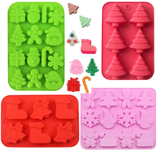 Look for it here Multiple styles Christmas Silicone Molds Christmas Tree Santa Snowman Shape Silicone Mold Baking Mold for Cake Handmade Soap